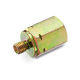 Adapter Steel 1/8"NPTF x (6Mx1.0)(M) PP Straight w/Seal